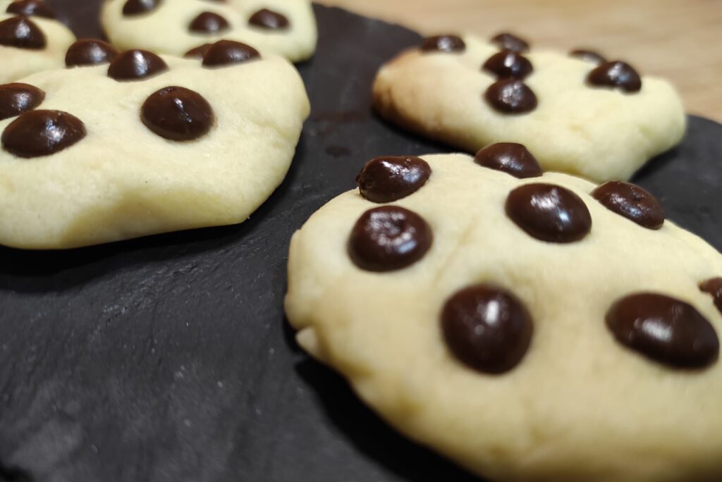 galletas con pepitas de chocolate sin gluten para navidad